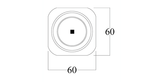 4W SQUARE WALL MOUNTING DIRECT/INDIRECT WITH LENS 4 WAY FITTING